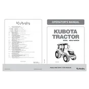 Kubota M8540 2009 Tractor manual cover