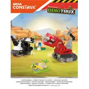 Mega Construx Mattel Dinotrux Crater Rumble DXW47 Construction Set manual cover