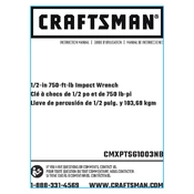 Craftsman CMXPTSG1003NB Impact Wrench manual cover