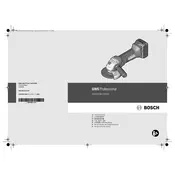 Bosch 0 601 93A 304 Grinder manual cover