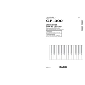 Casio Celviano GP300 Keyboard manual cover