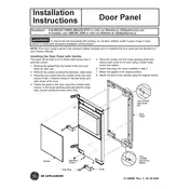 GE PIP70SS Panel manual cover