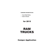 Ram 1500 2015 Truck manual cover