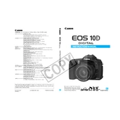 Canon EOS 10D manual cover