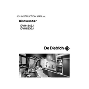 De Dietrich DVH1342J Dishwasher manual cover