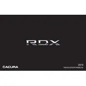 Acura RDX 2019 SUV manual cover