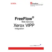 Xerox FreeFlow Web Services Xerox VIPP Ver.6.0 Software manual cover