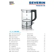 Severin WK 3472 Kettle manual cover