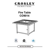 Crosley CO9014 Table manual cover