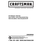 Craftsman CMECSP610 Chainsaw manual cover