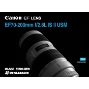 Canon Ultrasonic EF70-200mm f 2.8L IS II USM manual cover