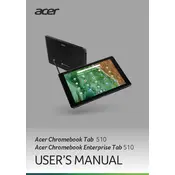 Acer Chromebook Enterprise Tab 510 D652N-S1ML Laptop manual cover