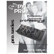 Pyle PYD2400U Mixer manual cover