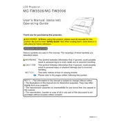 Hitachi MC-TW3006 Projector manual cover