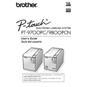 Brother P-touch PT-9700PC manual cover