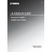 Yamaha A-S300 Amplifier manual cover