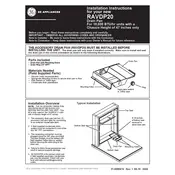 GE RAVDP20 Drain Pan manual cover