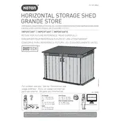 Keter Grande Store Shed manual cover