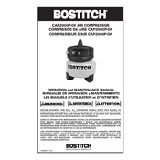 Bostitch CAP2000P-OF Compressor manual cover