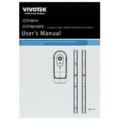 Vivotek CC9160-H Camera manual cover