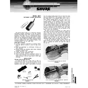 Shure SM17 Microphone manual cover