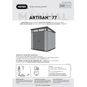 Keter Artisan 77 Shed manual cover