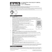 Sealey HVF24S.V2 Fan manual cover