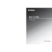 Yamaha RX-V1500 Receiver manual cover