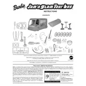 Barbie Mattel Jam n Glam Tour Bus 29930 Toy manual cover