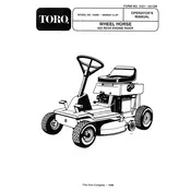 Toro Wheel Horse 70060 Mower manual cover