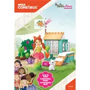 Mega Construx Mattel WellieWishers Carrot Hutch FFC47 Construction Set manual cover