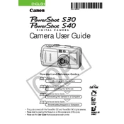 Canon PowerShot S40 manual cover