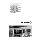 De Dietrich DTE1114X Hob manual cover