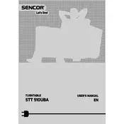 Sencor STT 510UBA Turntable manual cover