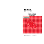 Honda GX270 2003 Engine manual cover