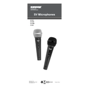 Shure SV100 Microphone manual cover