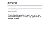 Shure A1K Microphone manual cover