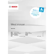 Bosch Meat Mincer MUM5XW40G Kitchen Machine manual cover