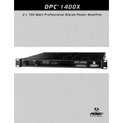 Peavey DPC 1400X Amplifier manual cover