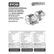 Ryobi BG612 Grinder manual cover