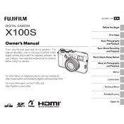 Fujifilm Premium Compact X100S Camera manual cover