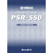 Yamaha PSR-550 Keyboard