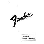 Fender The Twin 21-6200 Amplifier manual cover