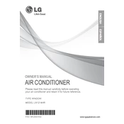 LG LW1214HR LW1214HR.AWYAUSH Air Conditioner manual cover