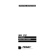 Peavey MA 212 Amplifier manual cover