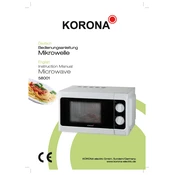 Korona 58001 Microwave manual cover