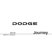 Dodge Journey 2010 SUV manual cover