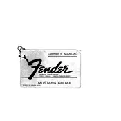 Fender Mustang 1973 Guitar manual cover