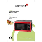 Korona 58003 Microwave manual cover