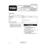 Toro Z Compact Series 100-3989 Shield Kit manual cover